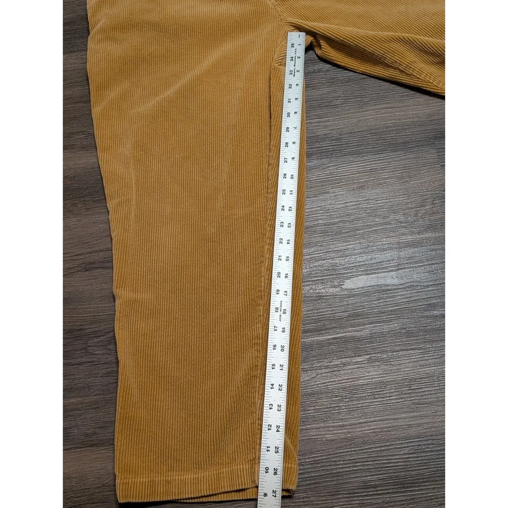 Polo Ralph Lauren Andrew Pant 40x(28)32 Tan Corduroy‎ Pleated Relaxed Trousers